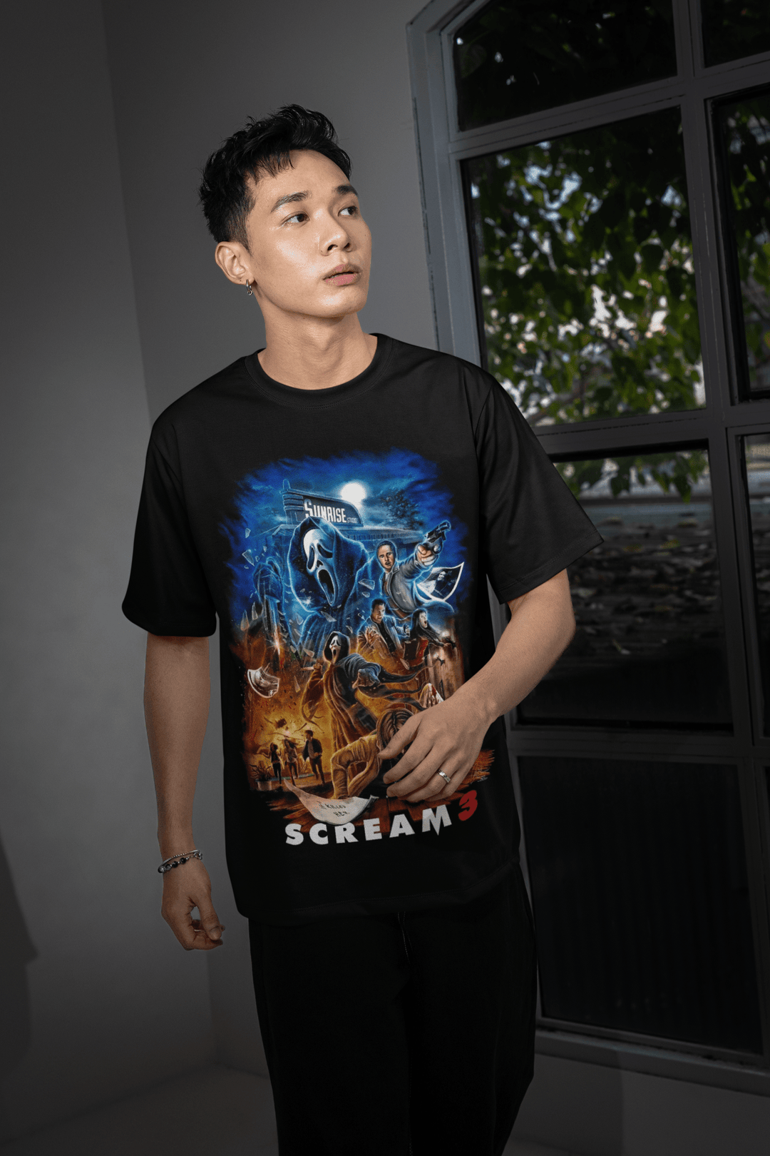 Halloween Transfer – Scary Movie Inspired Ready - to - Press Design for Shirts & Apparel - KT SUBLIMATION, DTF AND MORE LLC