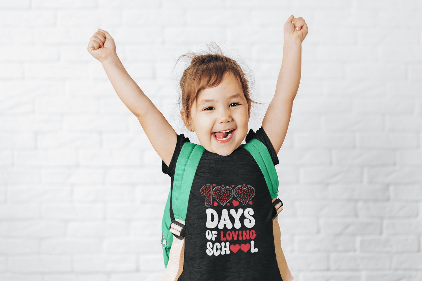 Happy 100 days of loving school DTF - KT SUBLIMATION, DTF AND MORE LLC