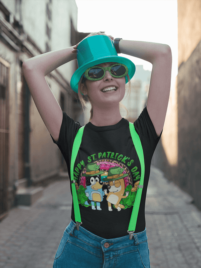 Happy St. Patrick’s Day DTF Transfer – Festive, Bold & Long - Lasting Print for Custom Apparel - KT SUBLIMATION, DTF AND MORE LLC