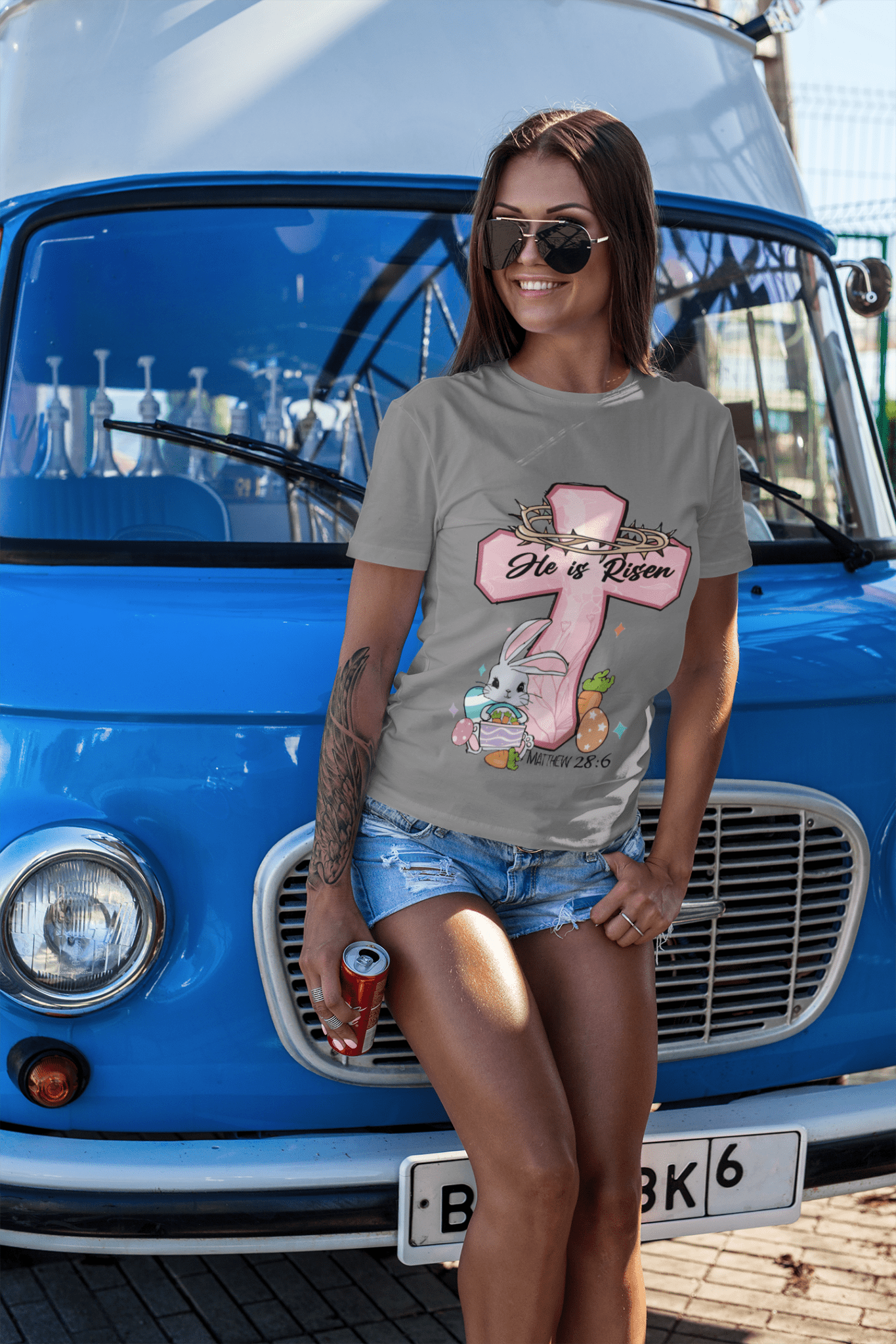 He Is Risen DTF Transfer – Faith - Inspired Design for Custom Easter & Religious Apparel - KT SUBLIMATION, DTF AND MORE LLC