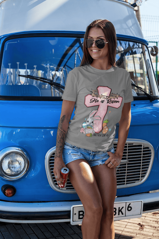 He Is Risen DTF Transfer – Faith - Inspired Design for Custom Easter & Religious Apparel - KT SUBLIMATION, DTF AND MORE LLC