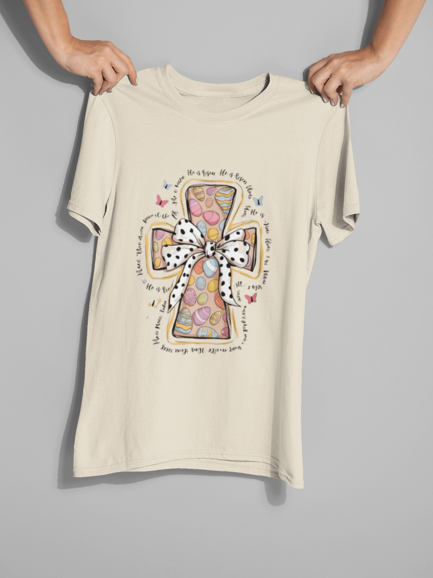 He is Risen DTF Transfer – Ready to Press Christian Easter Design