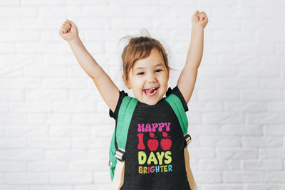 Happy 100 days Brigther  DTF Celebrating Creativity