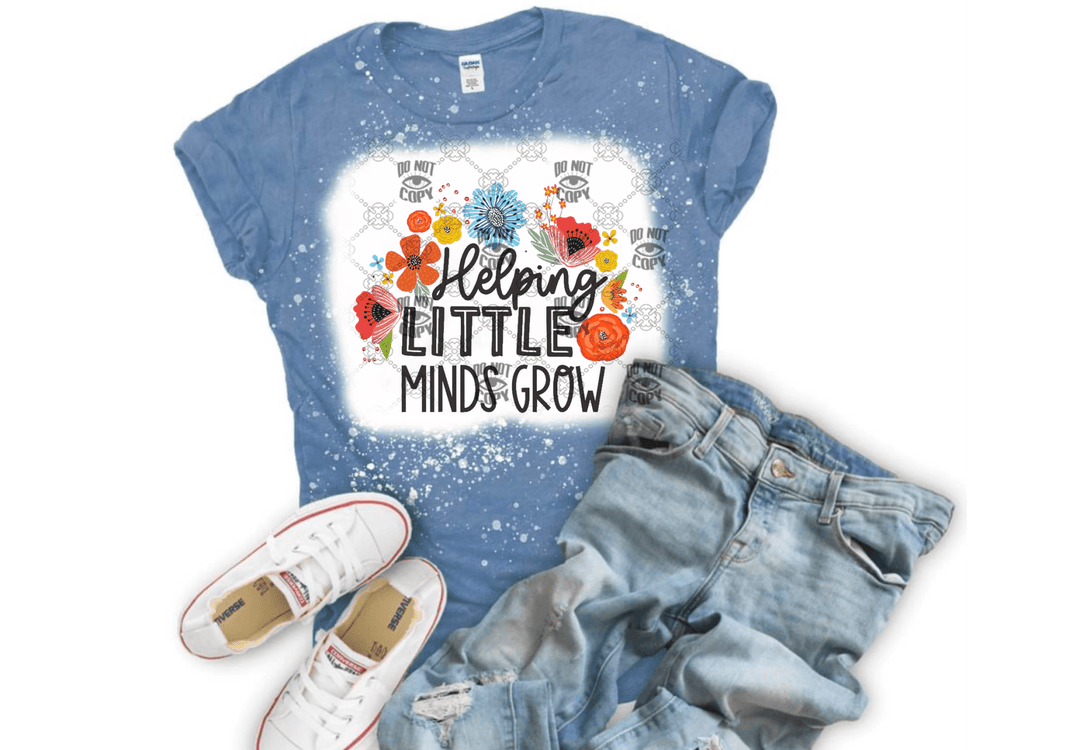 Helping little minds grow DTF ready to press transfer - KT SUBLIMATION, DTF AND MORE LLC