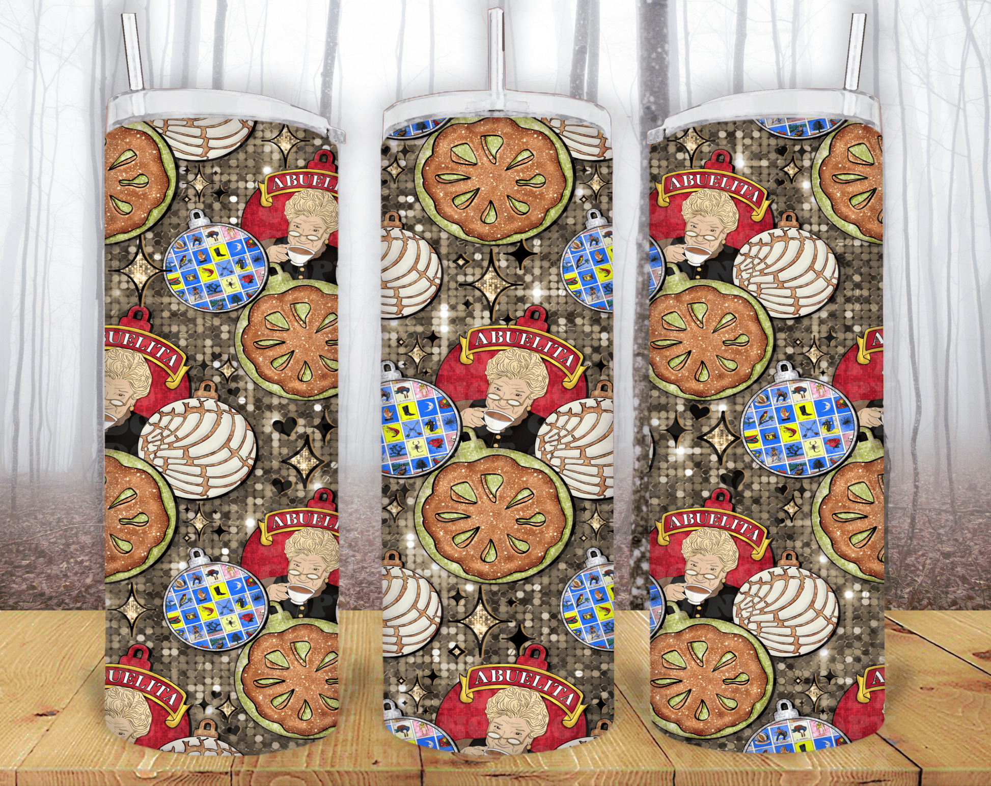 Hispanic christmas 20oz Tumbler Sublimation Print - KT SUBLIMATION, DTF AND MORE LLC
