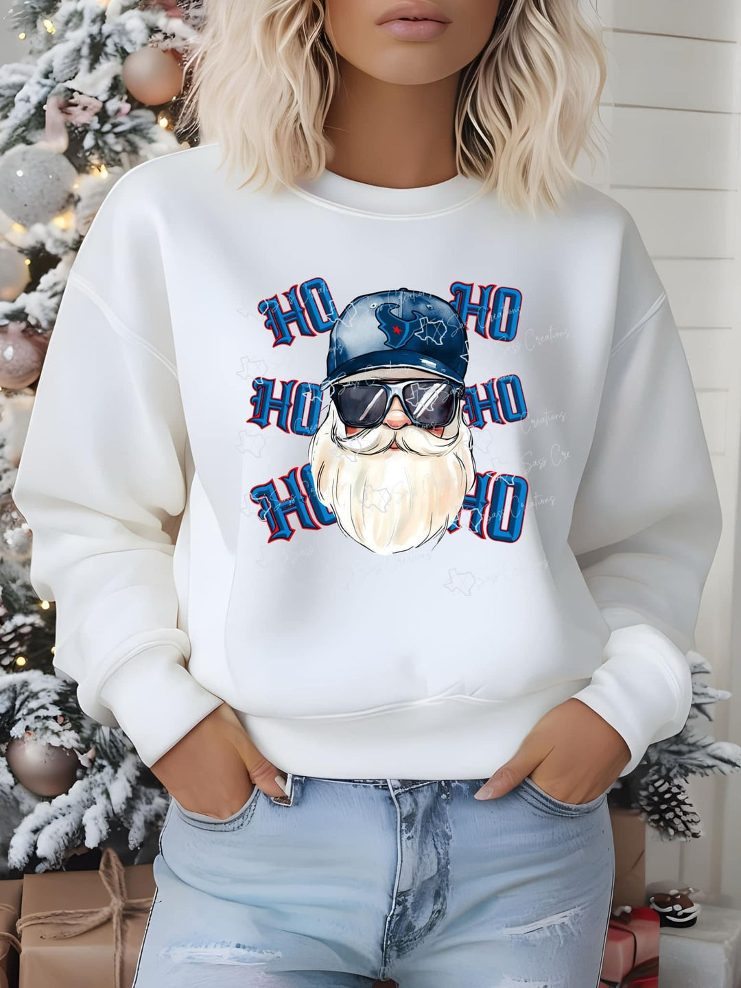 Ho ho ho Houston Texans DTF - KT SUBLIMATION, DTF AND MORE LLC