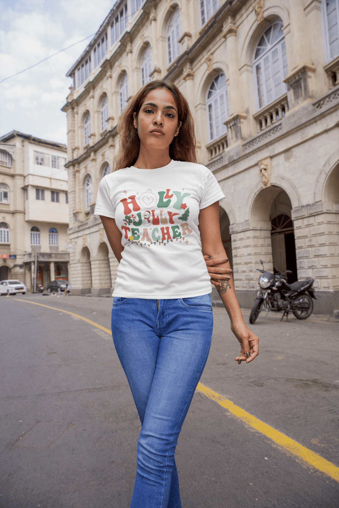 Holy Jolly Teacher DTF - KT SUBLIMATION, DTF AND MORE LLC