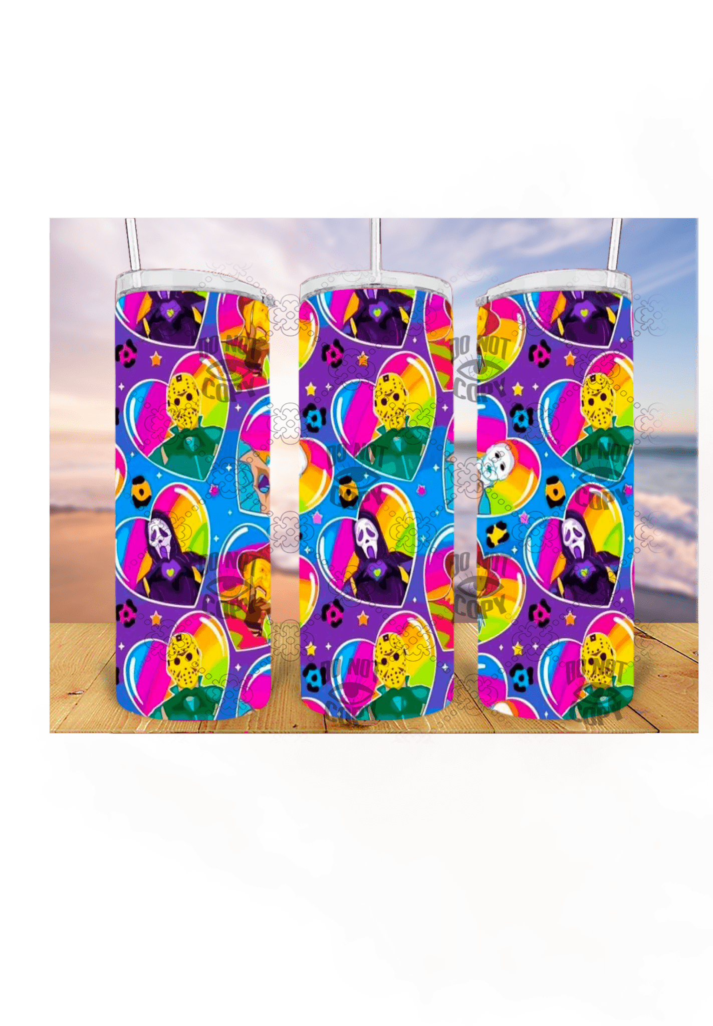 Horror 3D 20oz Tumbler Sublimation Print