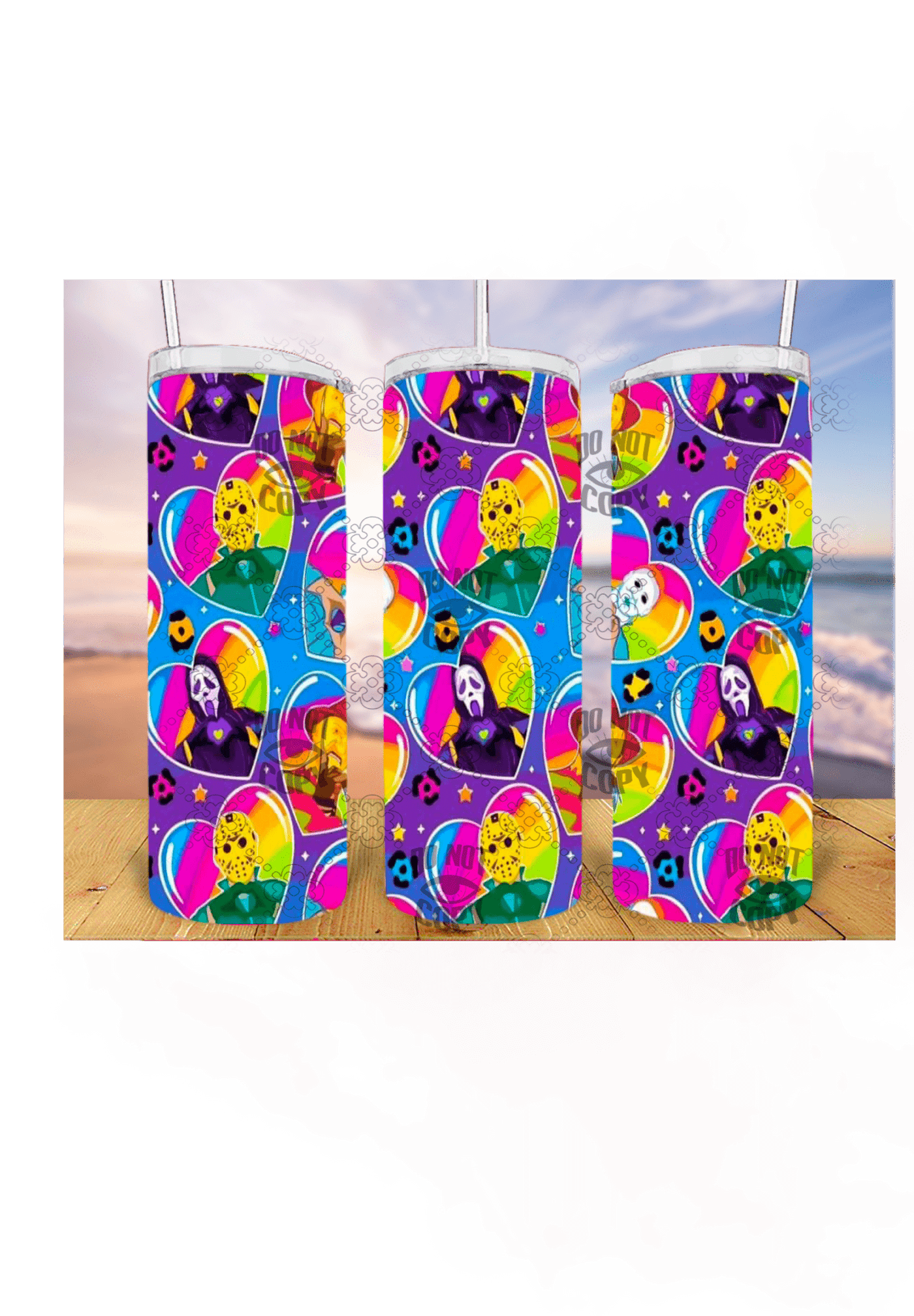 Horror 3D 20oz Tumbler Sublimation Print - KT SUBLIMATION, DTF AND MORE LLC