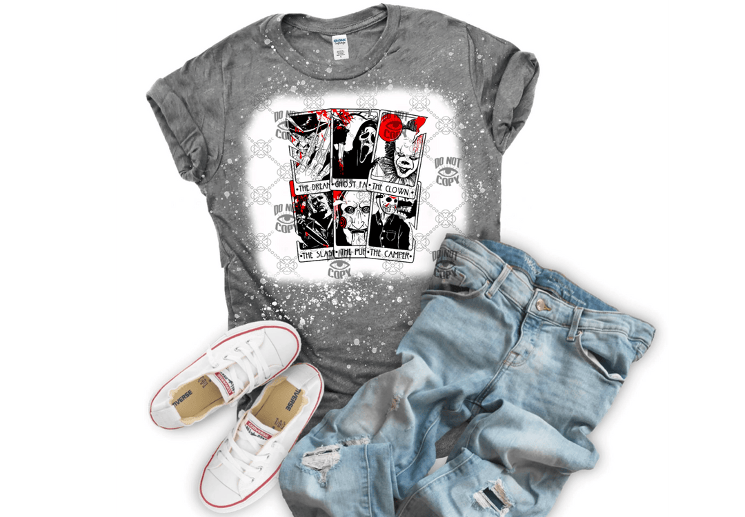 Horror Bloody Tarot DTF ready to press transfer - KT SUBLIMATION, DTF AND MORE LLC