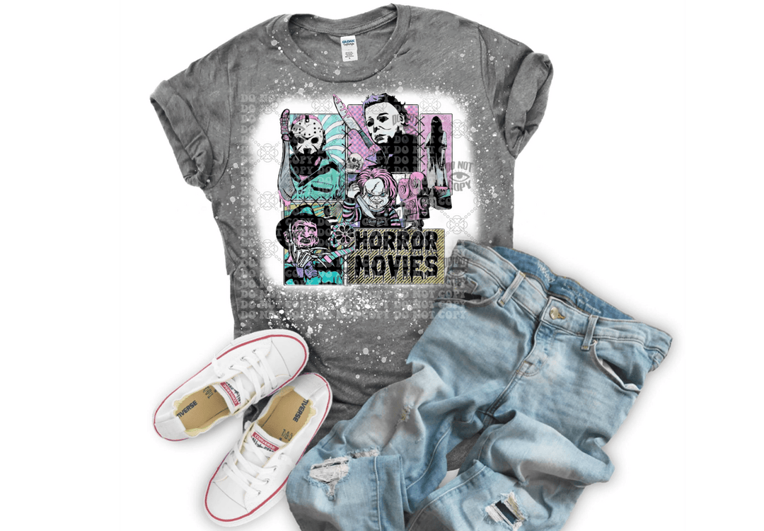 Horror Movies Spooky DTF ready to press transfer - KT SUBLIMATION, DTF AND MORE LLC