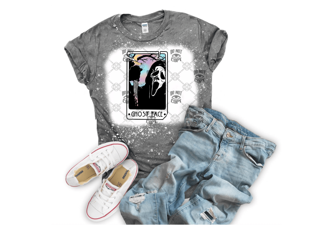 Horror Pastel Tarot Ghost Face DTF ready to press transfer - KT SUBLIMATION, DTF AND MORE LLC