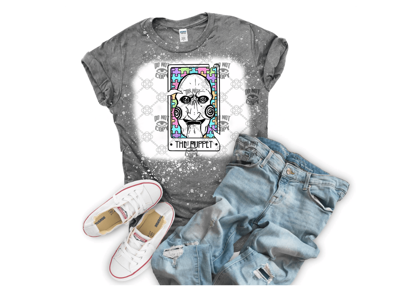 Horror Pastel Tarot The Puppet DTF ready to press transfer - KT SUBLIMATION, DTF AND MORE LLC