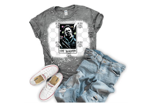 Horror Pastel Tarot The Slasher DTF ready to press transfer - KT SUBLIMATION, DTF AND MORE LLC