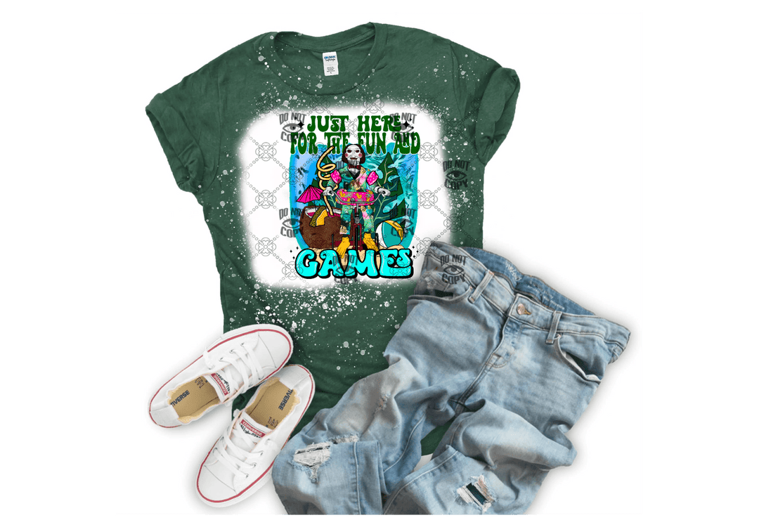 Horror Summer Just Here for the Fun DTF ready to press transfer - KT SUBLIMATION, DTF AND MORE LLC