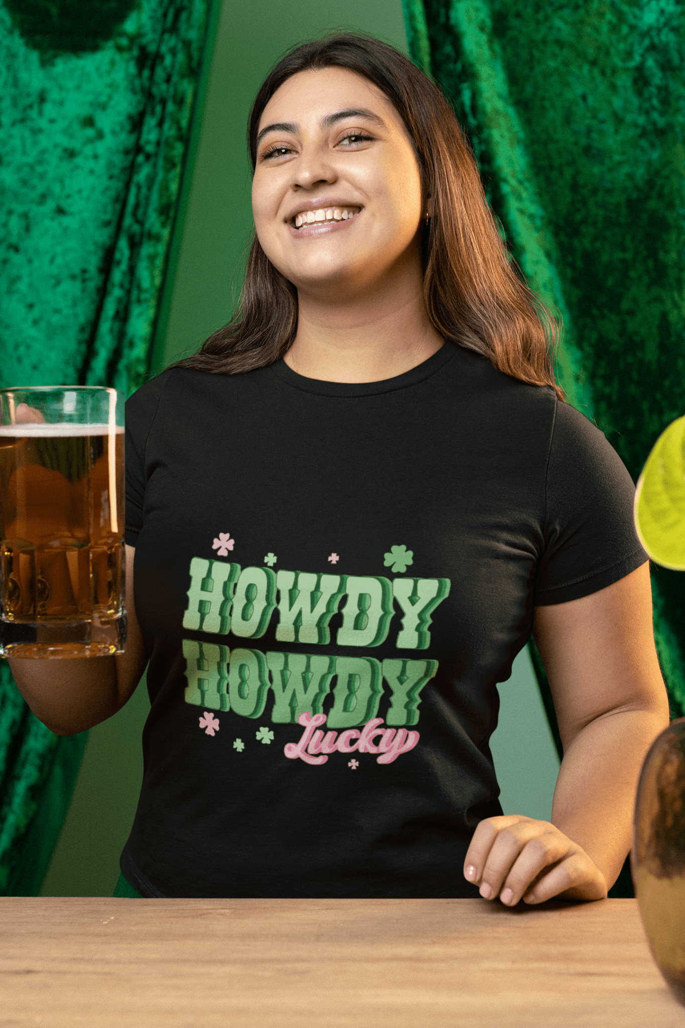 Howdy Lucky DTF Transfer – Western St. Patrick’s Day Ready-to-Press De ...