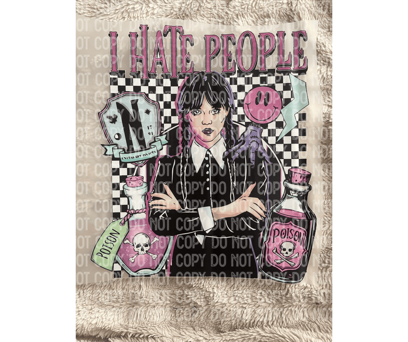 I Hate People DTF ready to press Transfer - KT SUBLIMATION, DTF AND MORE LLC
