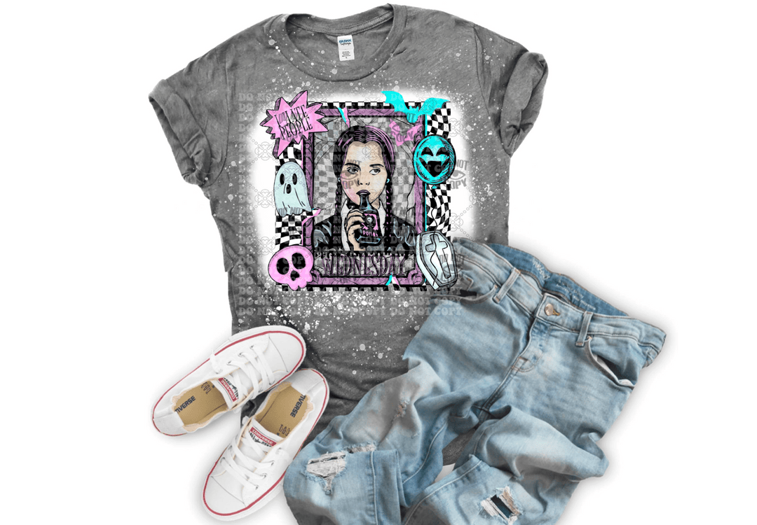 I hate People wednesday DTF ready to press transfer - KT SUBLIMATION, DTF AND MORE LLC