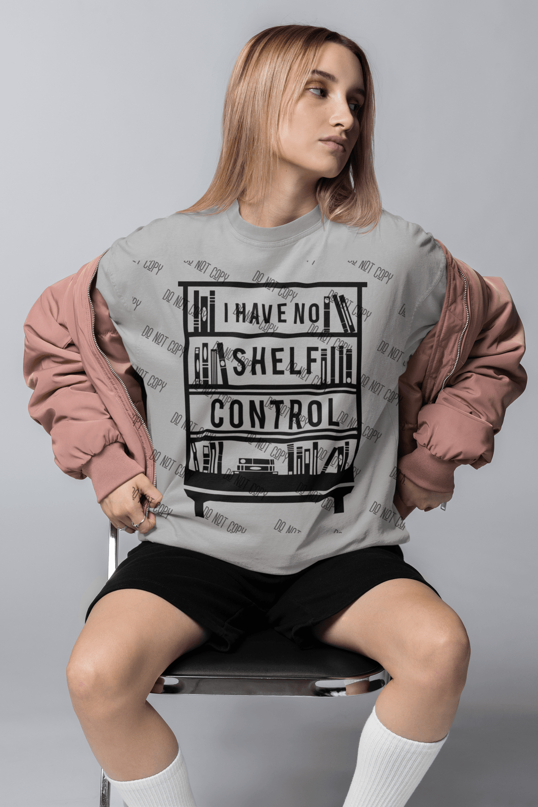 I Have No Shelf Control – DTF Transfer for Book Lovers | Vibrant & Durable Print - KT SUBLIMATION, DTF AND MORE LLC