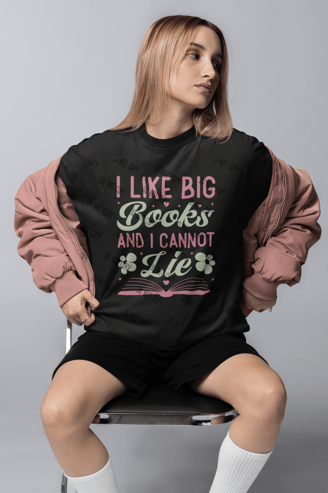 "I Like Big Books and I Cannot Lie" – DTF Transfer for Book Lovers | Fun & Vibrant Print - KT SUBLIMATION, DTF AND MORE LLC