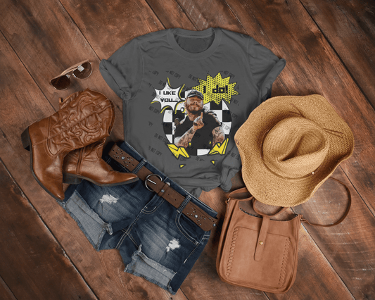 I Like You. I Do Posty DTF Transfer – Custom Apparel for Post Malone Fans - KT SUBLIMATION, DTF AND MORE LLC