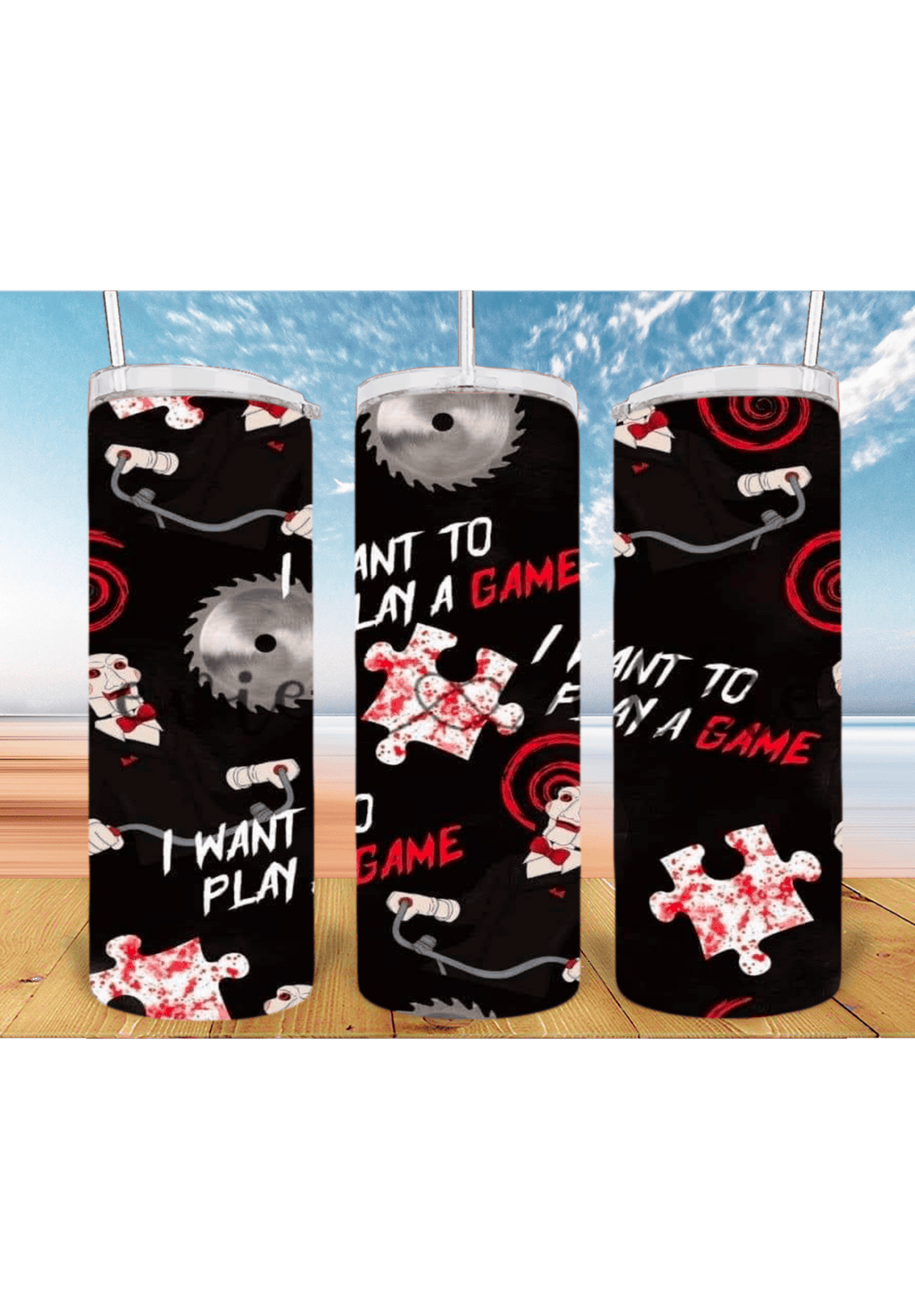 I want to play a game 20oz Tumbler Sublimation Print - KT SUBLIMATION, DTF AND MORE LLC