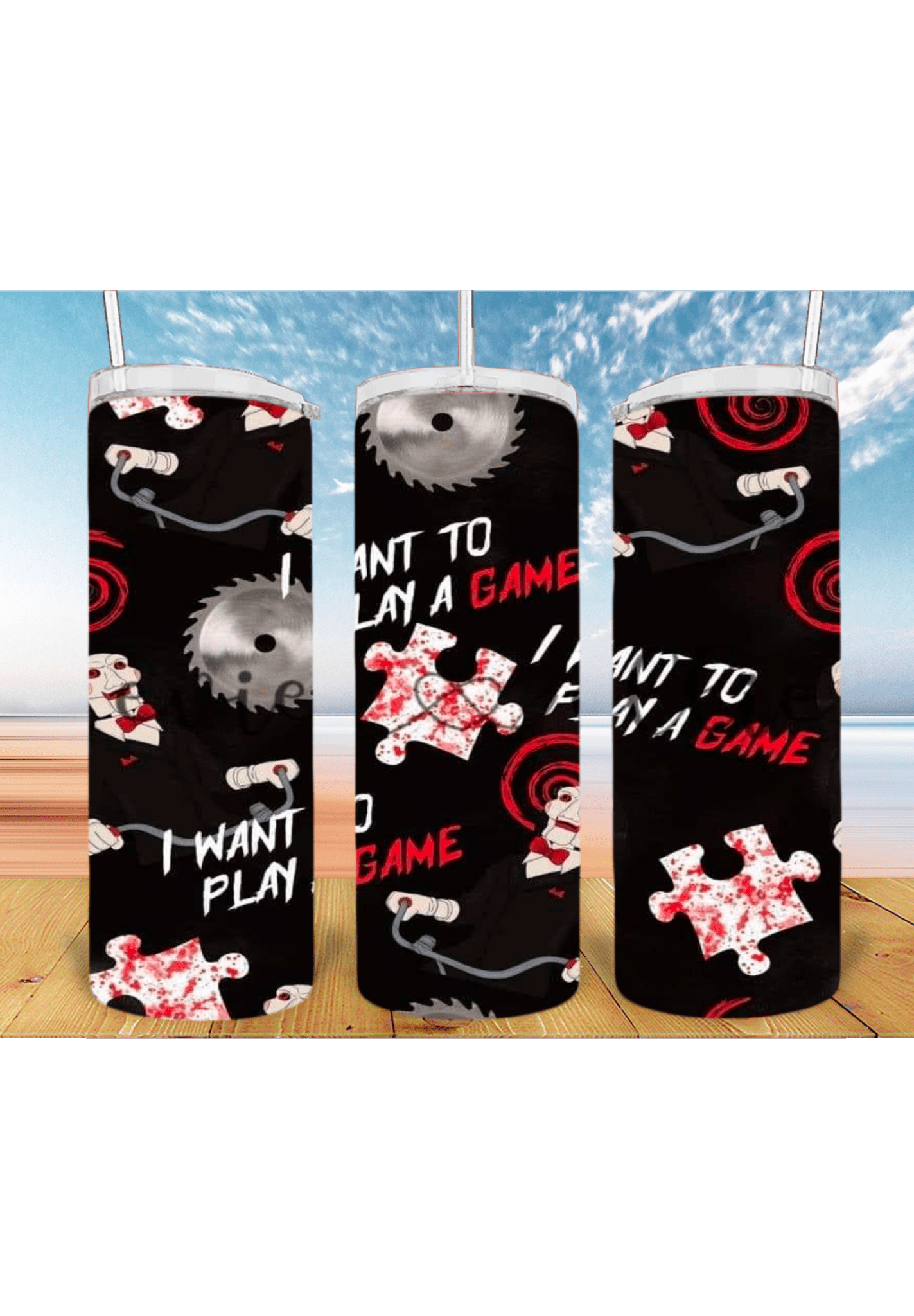 I want to play a game 20oz Tumbler Sublimation Print
