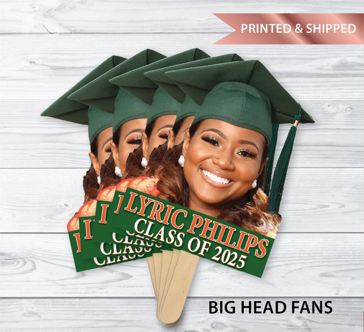 Custom Big Head Cutouts – Personalized Photo Fans for Graduation, Sports, Birthdays & Events