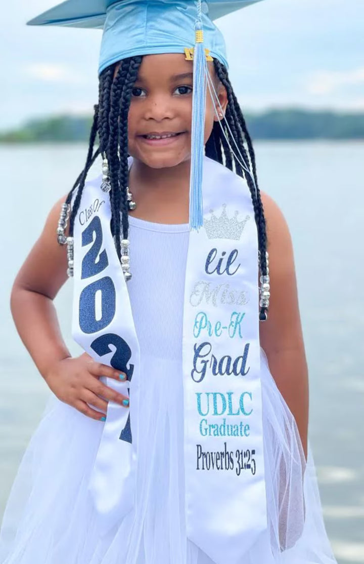 Custom Graduation Stole – Personalized Senior 2026 Stole | Custom Name, School Colors & Photos | Graduation Keepsake Gift