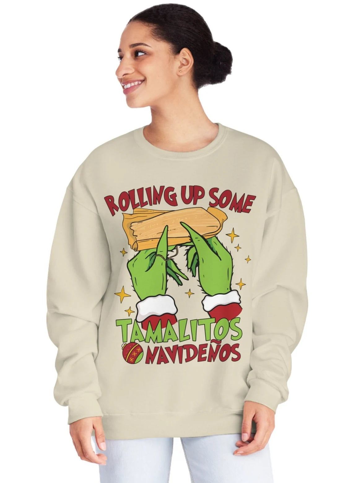 Rolling up some Tamalitos  Navideños DTF