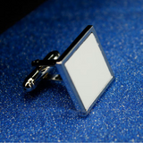 Sublimation Metal Cufflink Blanks – Customizable Heat Transfer Cuff Buttons for Weddings & Business