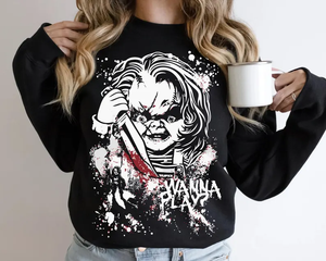 Horror Halloween DTF Transfer – Scary Movie Inspired Ready-to-Press Design