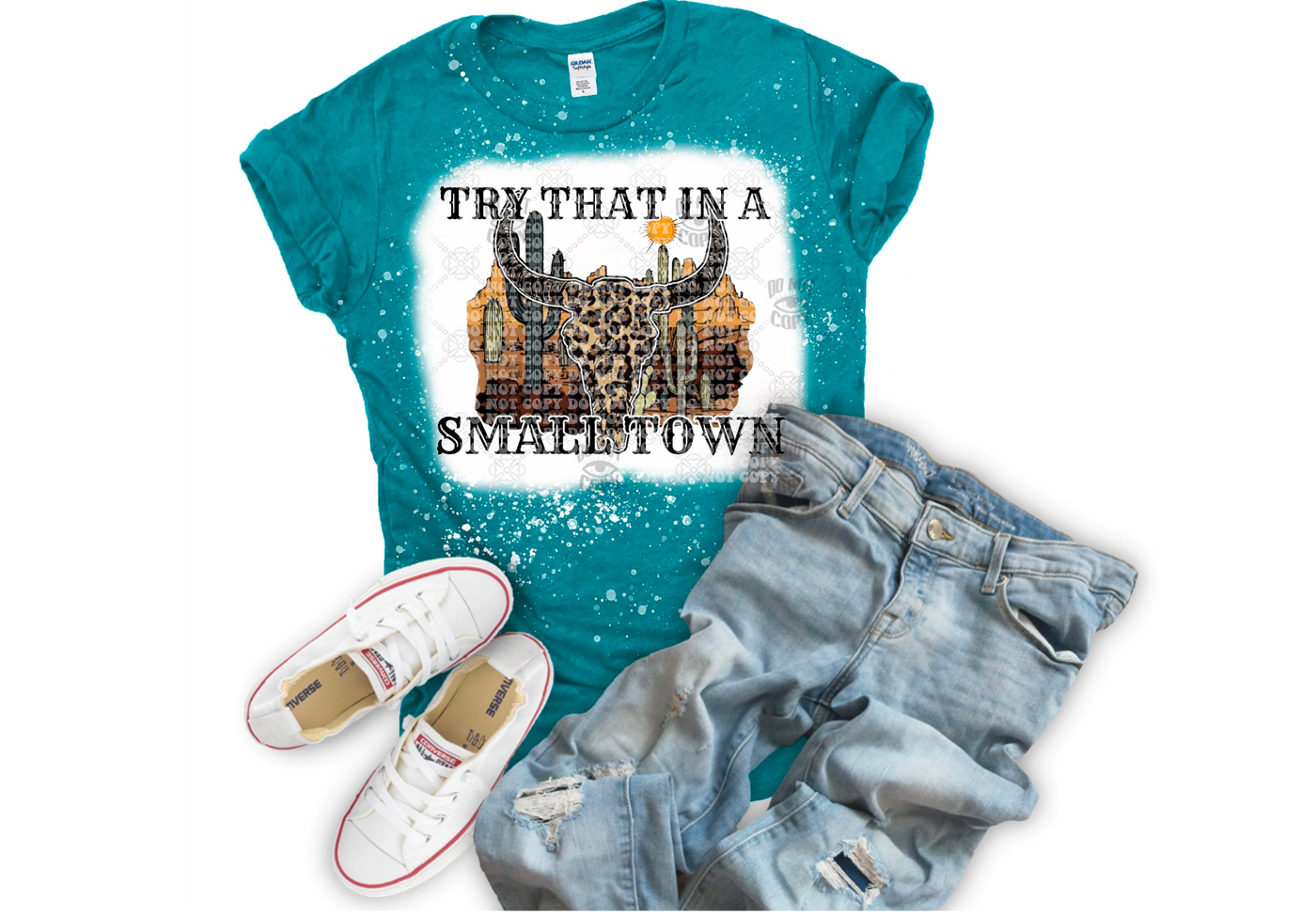 Try that Small Town DTF ready to press transfer