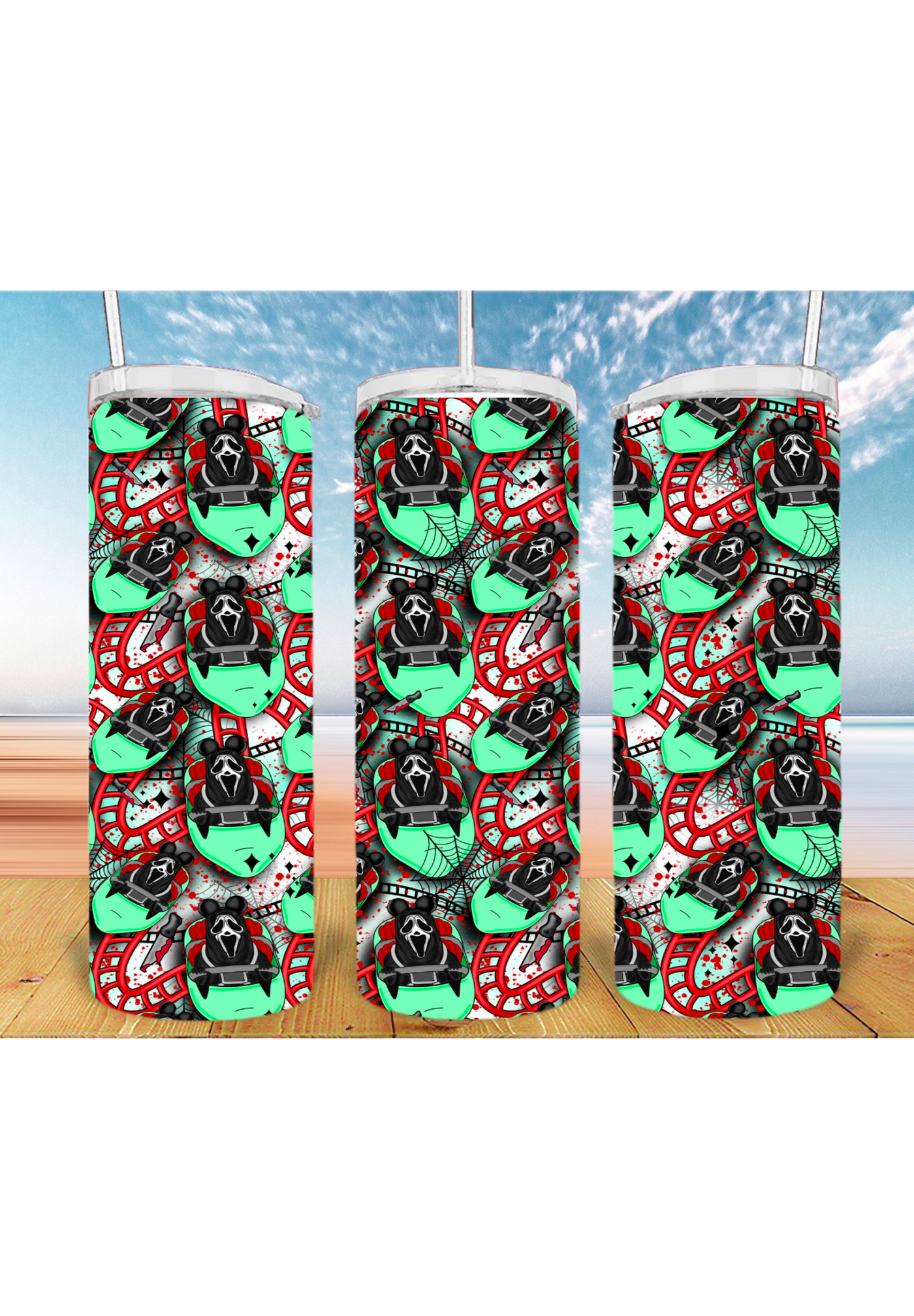 Horror Summer Ride 20oz Tumbler Sublimation Print