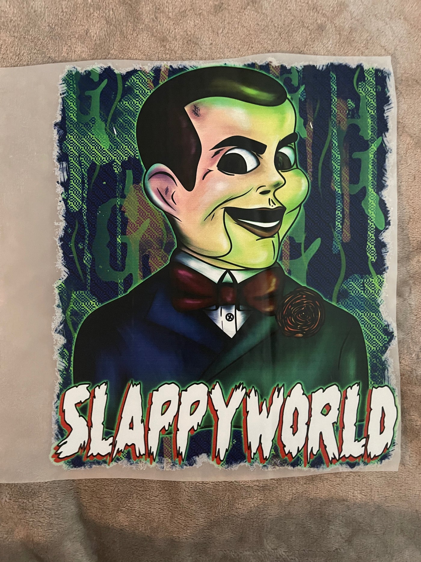 Slappy world DTF,  goosebumps DTF ready to press transfer