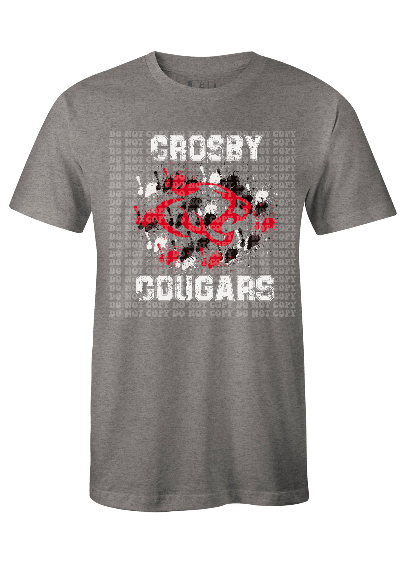 Crosby cougars  DTF ready to press transfer