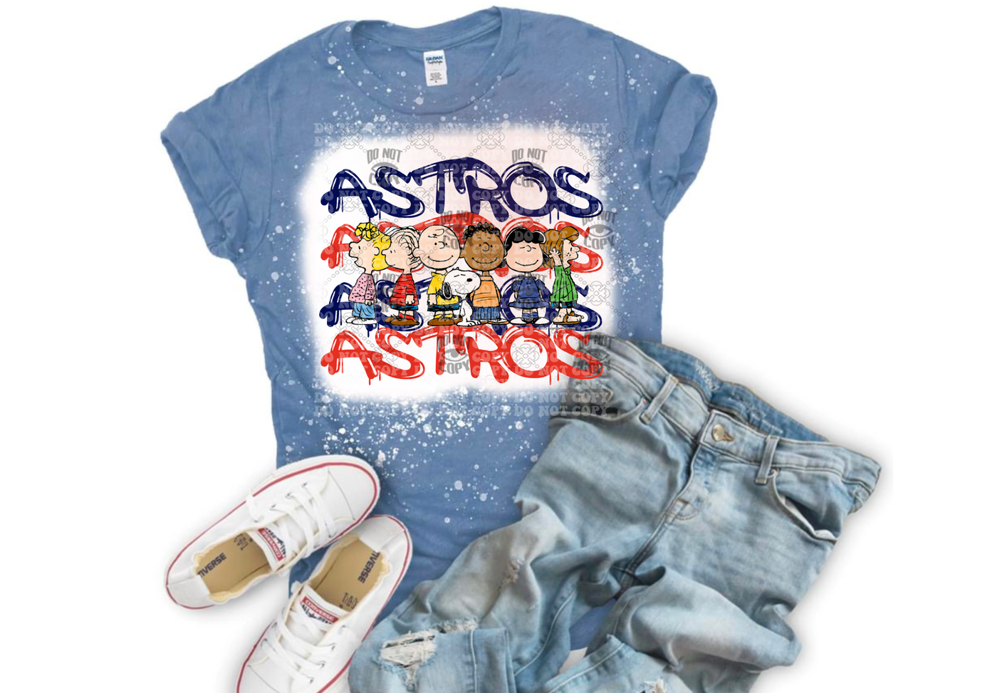 Astros Charlie Brown DTF ready to press transfer