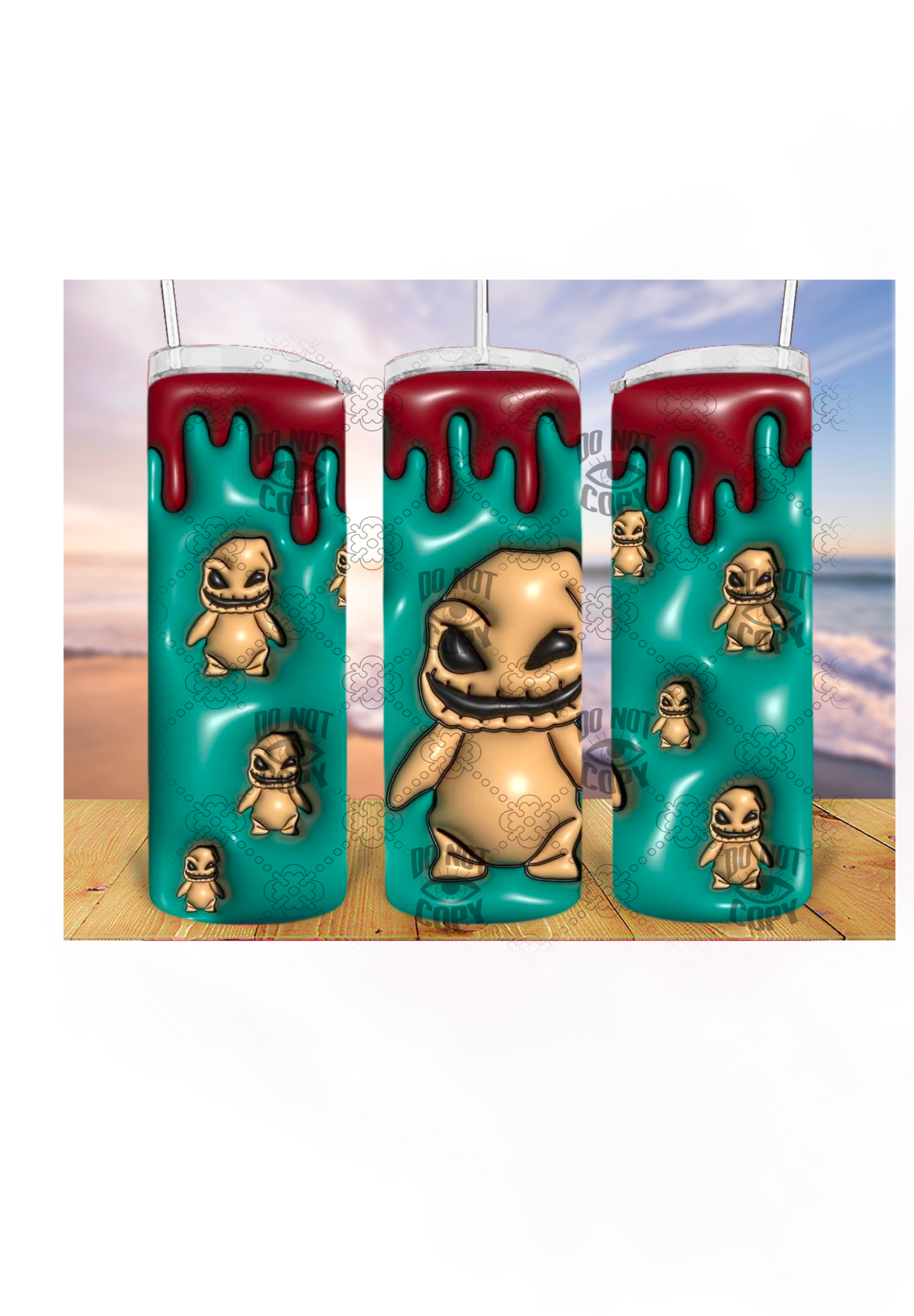 Oggie Boggie 3D 20oz Tumbler Sublimation Print