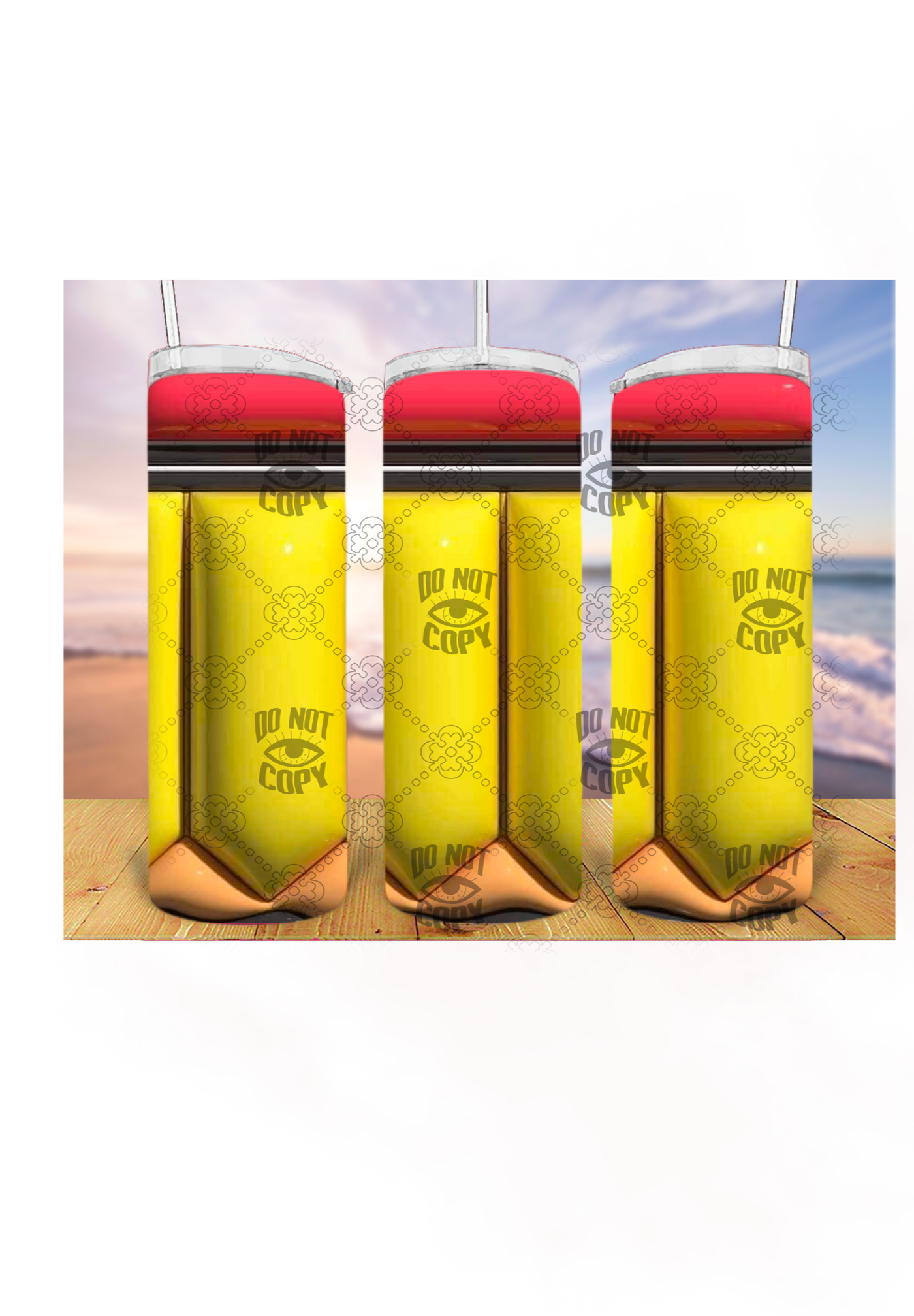 Pencil Teacher 3D 20oz Tumbler Sublimation Print
