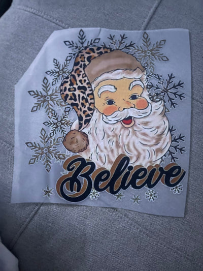 Santa Claus brown Shirt DTF - Holiday Apparel