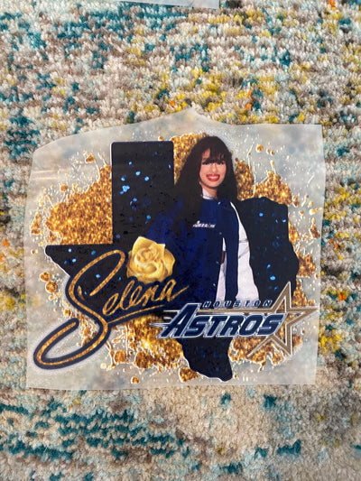 Selena & Astros DTF Transfer | Ready to Press Design

