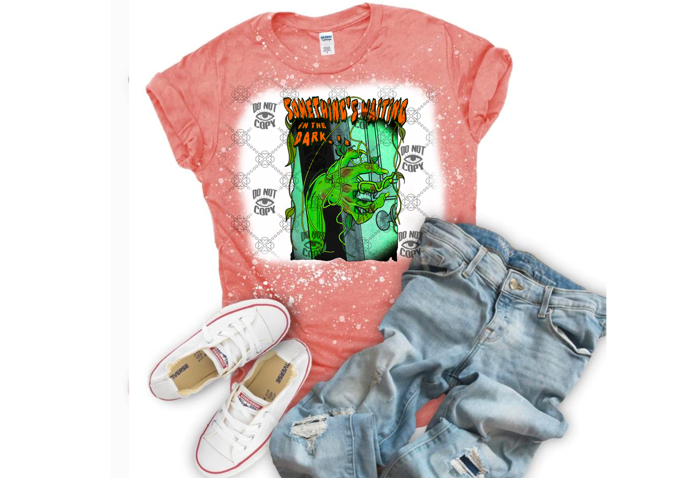 Something’s waiting on the Dark DTF, goosebumps DTF ready to press transfer