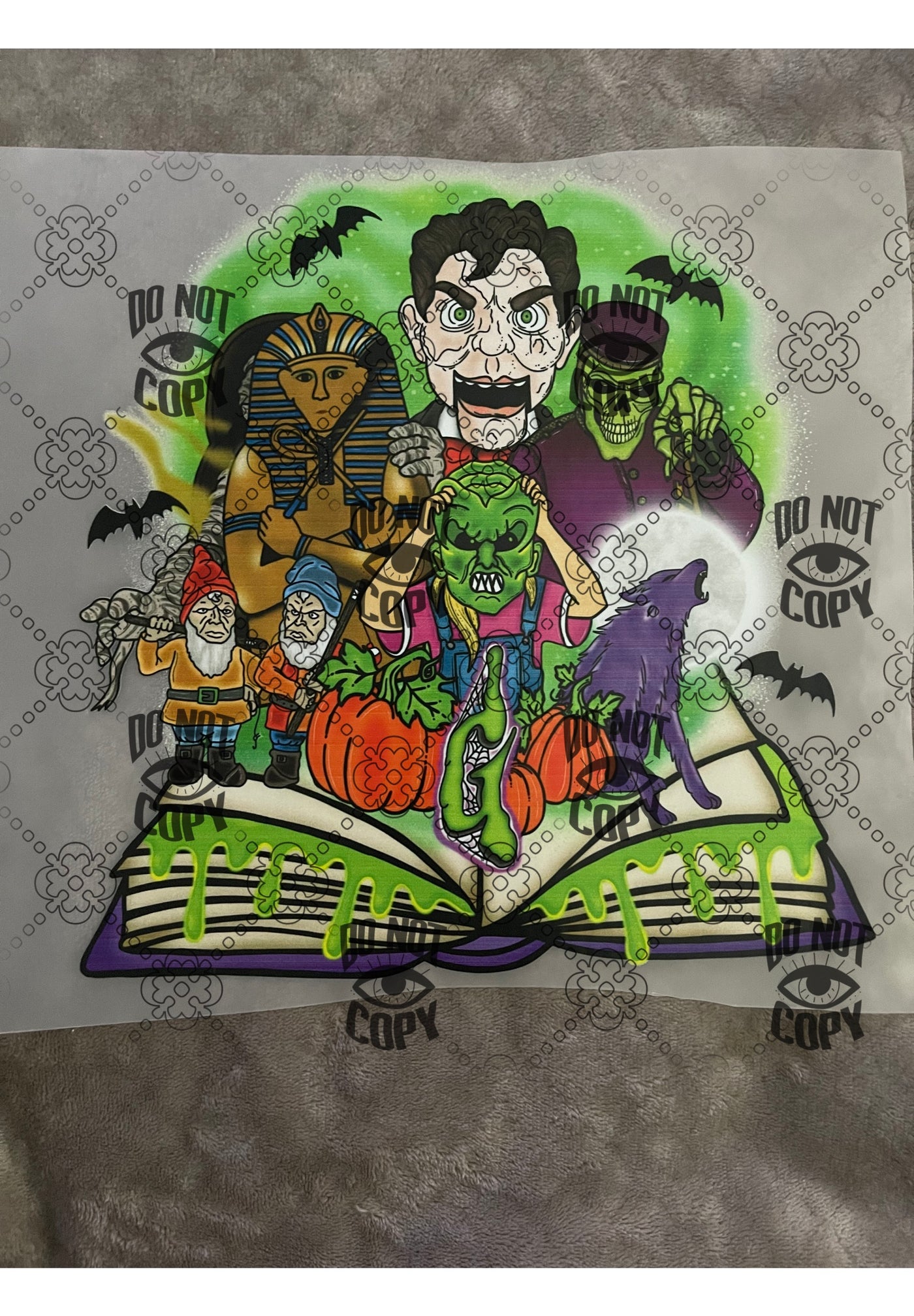 Horror goosebumps DTF ready to press transfer