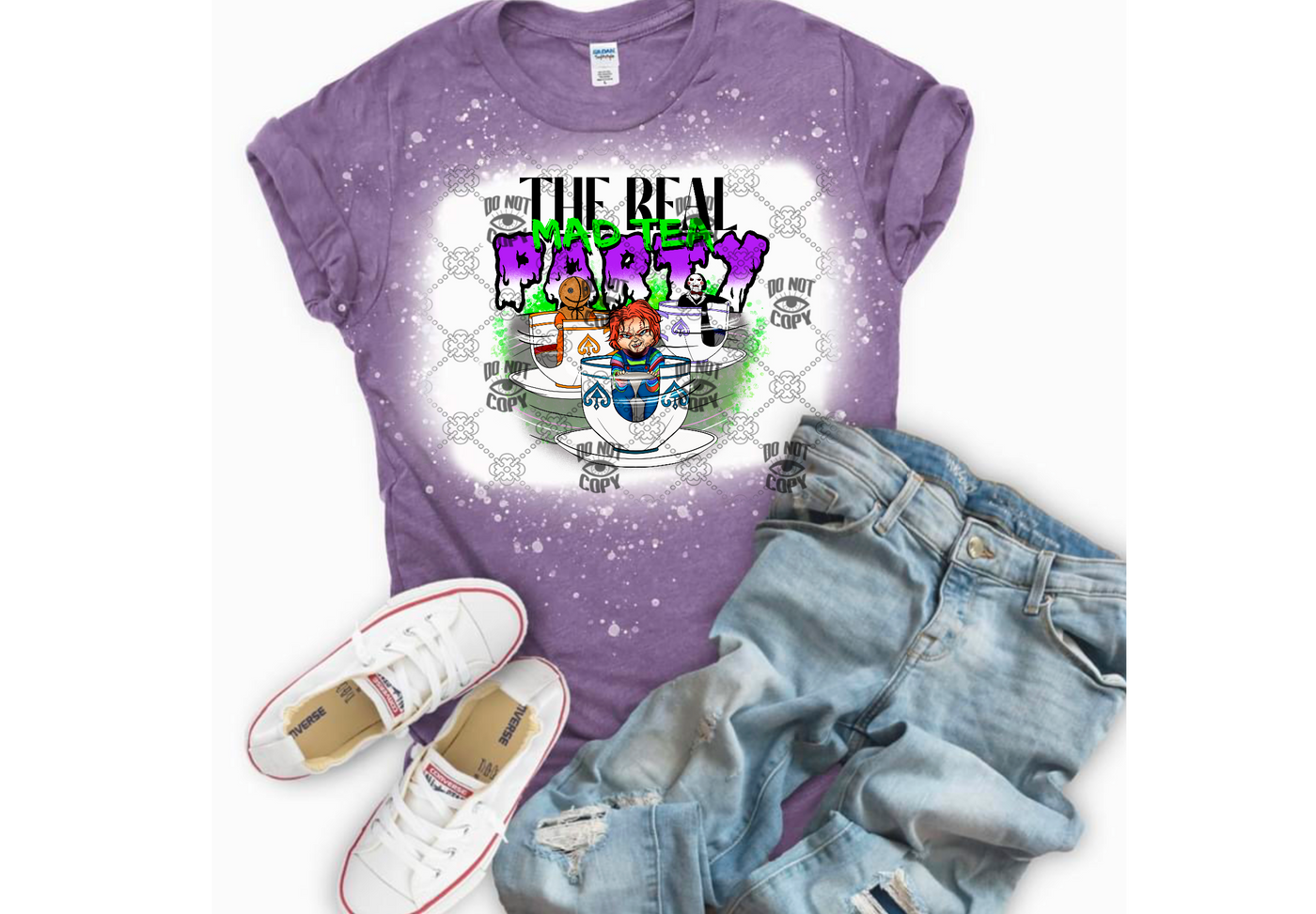 The Real Mad Tea party DTF ready to press transfer