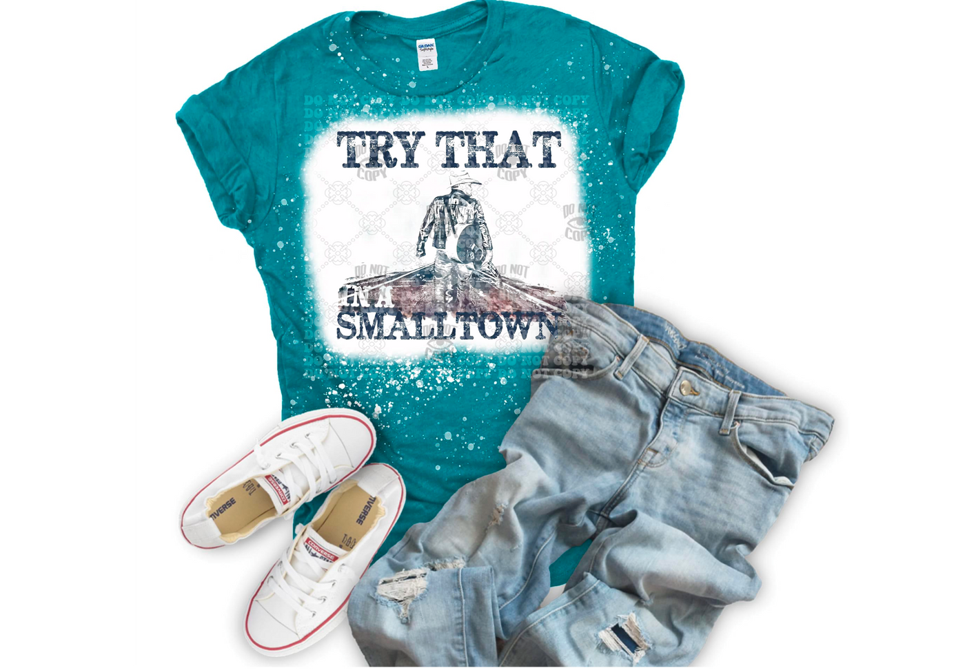 Try that Small Town DTF ready to press transfer