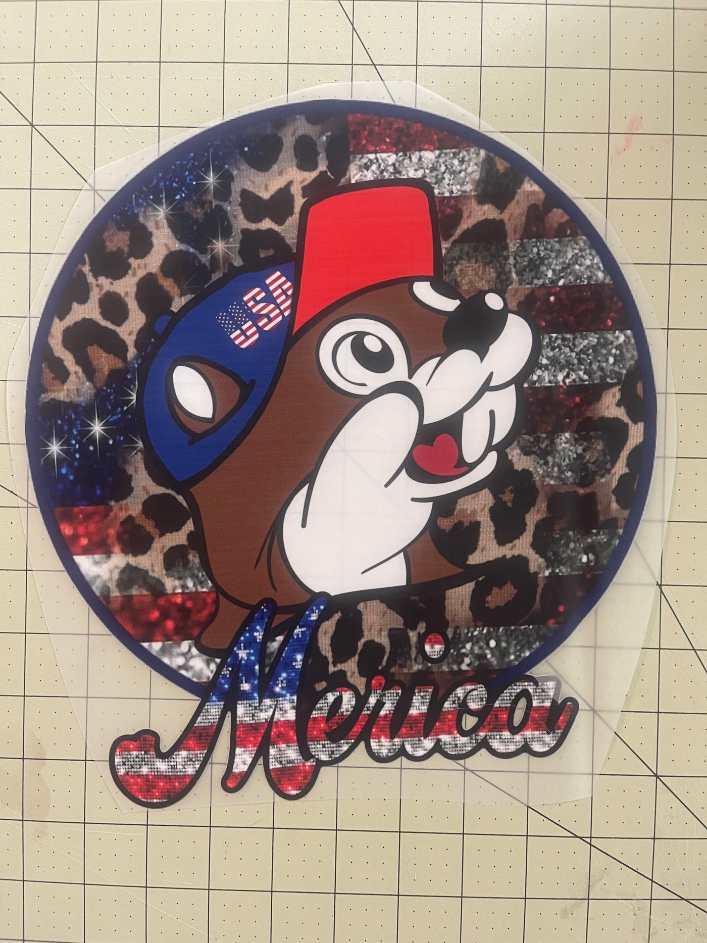 Merica 4th of July DTF ready to press transfer