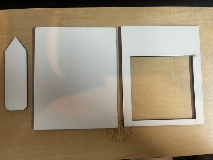 Pencil Sticky Note Holder | Self Adhesive MDF Sublimation Blanks | Desk Accessory