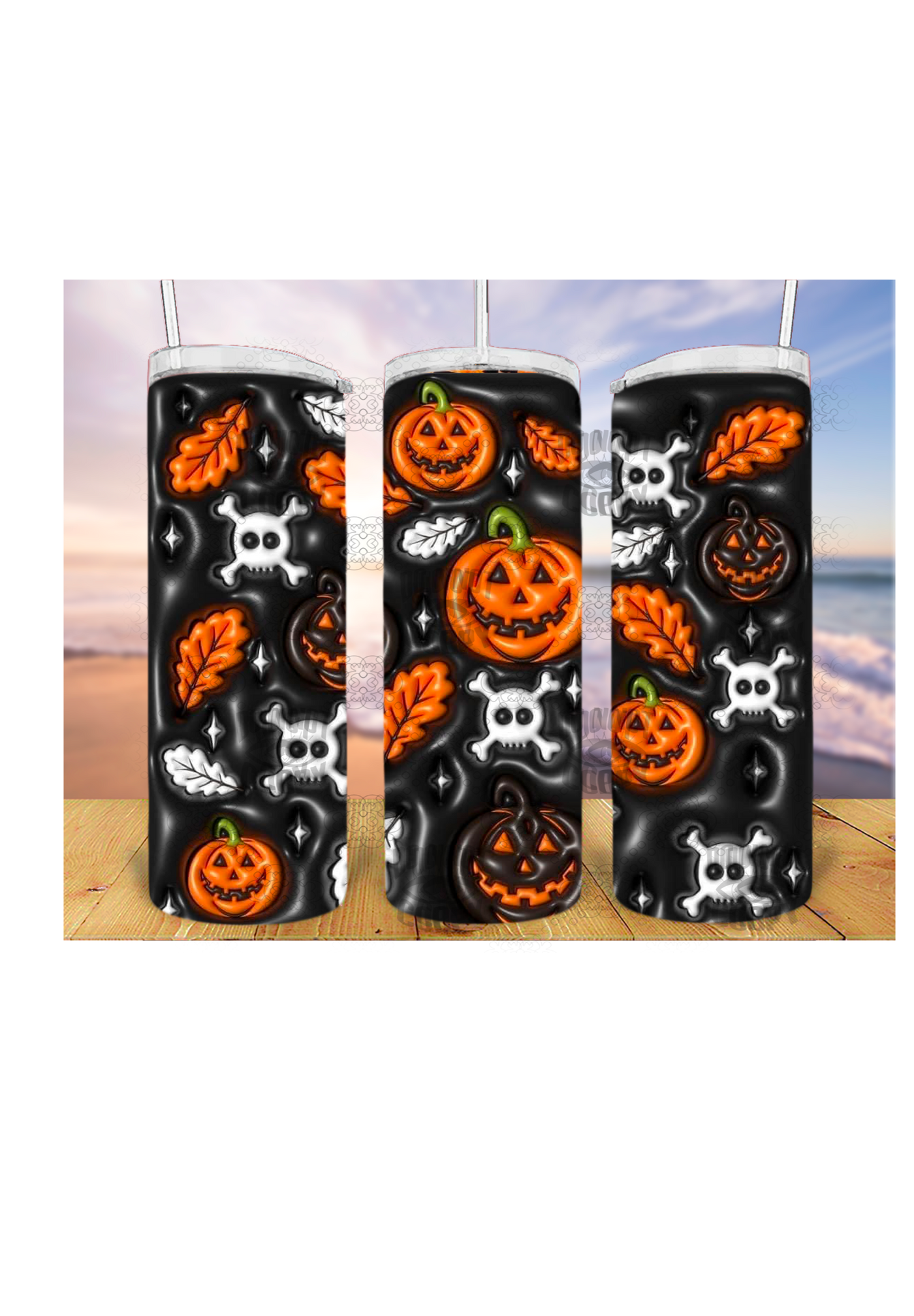 pumpkin 3D 20oz Tumbler Sublimation Print