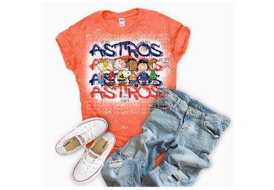 Astros Charlie Brown DTF ready to press transfer
