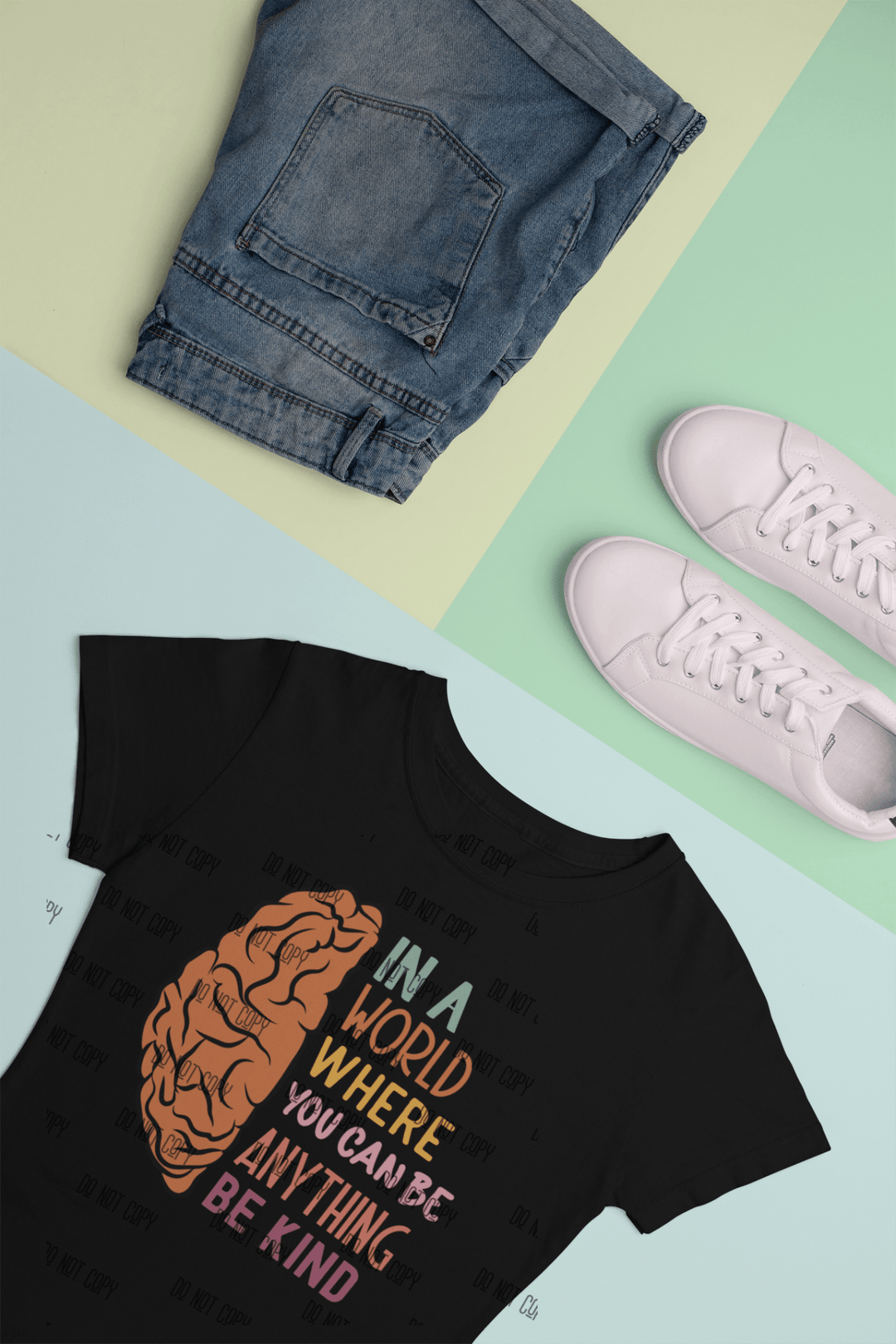 In a World Where You Can Be Anything, Be Kind" DTF Transfer – Positive & Uplifting Quote Design - KT SUBLIMATION, DTF AND MORE LLC